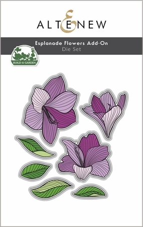 Build-A-Garden: Esplanade Flowers Add-On Die Set shiny premium