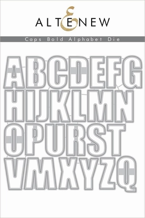 paper Caps Bold Alphabet Die Set