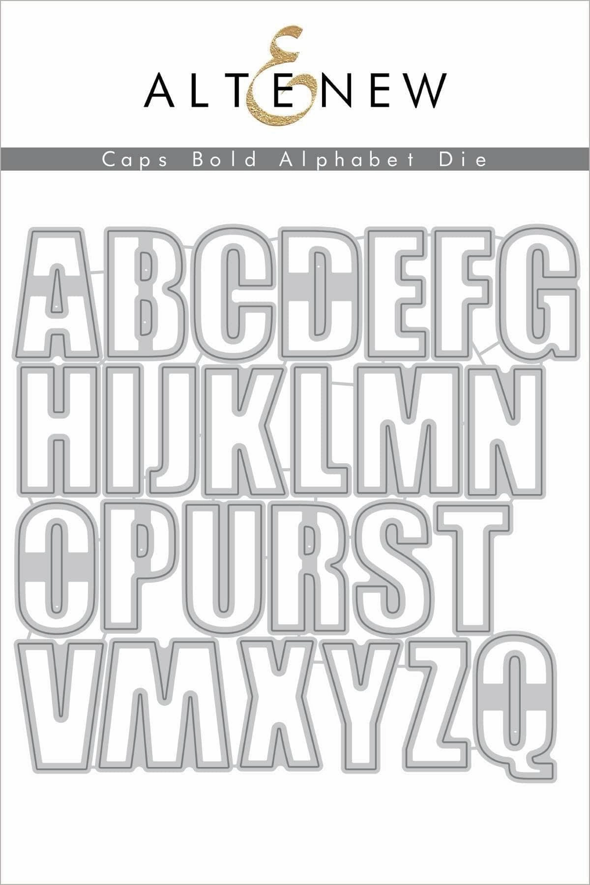 paper Caps Bold Alphabet Die Set