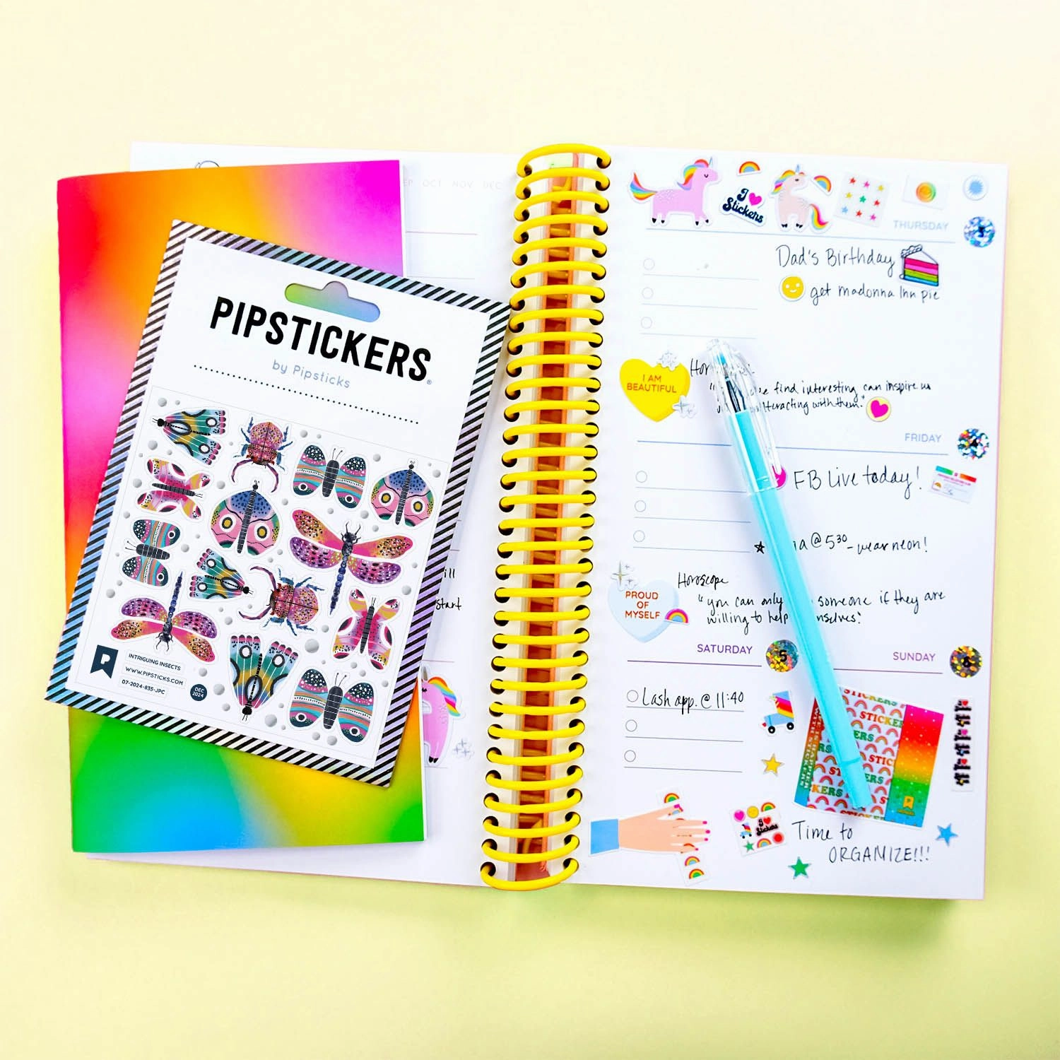 Intriguing Insects Stickers antislip leather