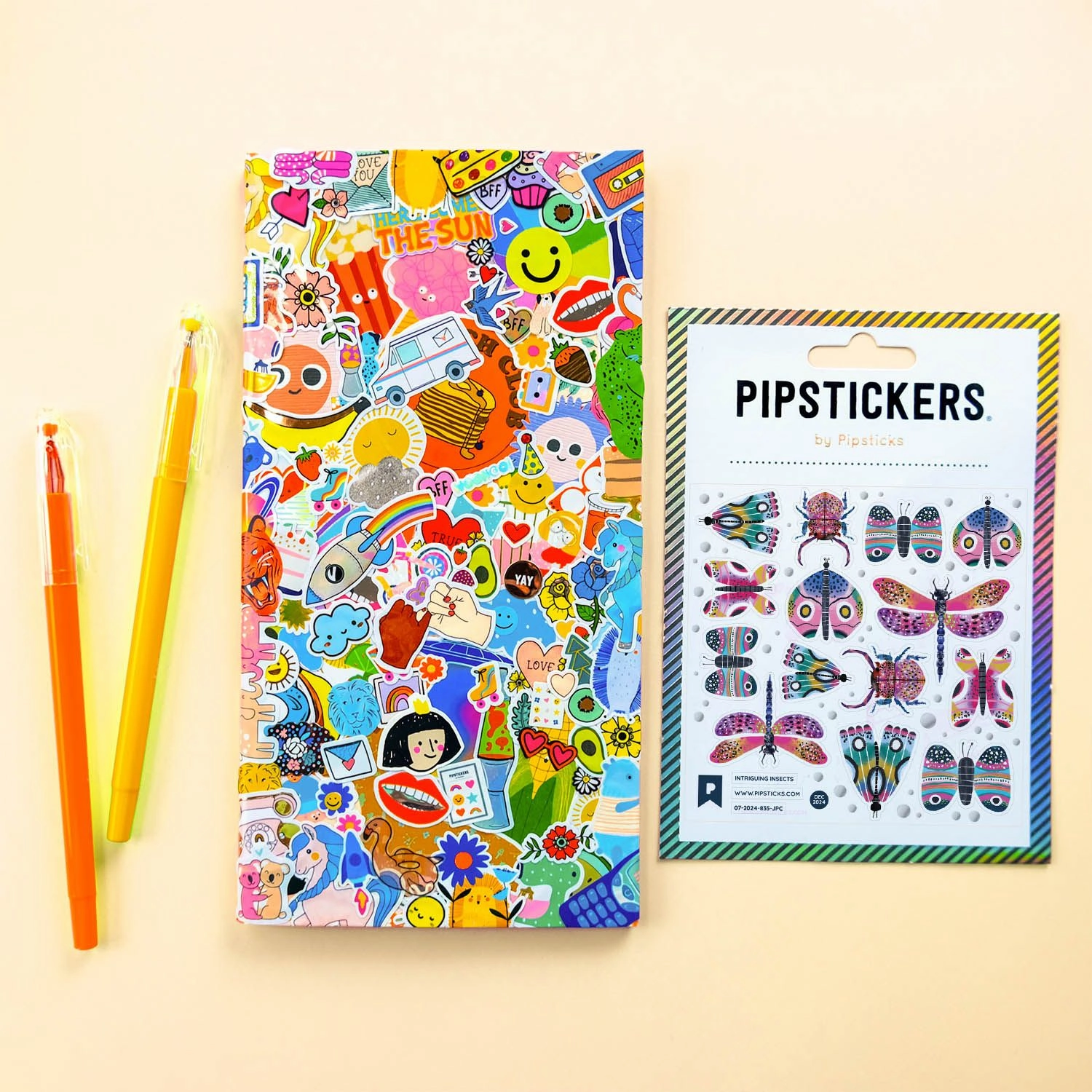 refillable Intriguing Insects Stickers