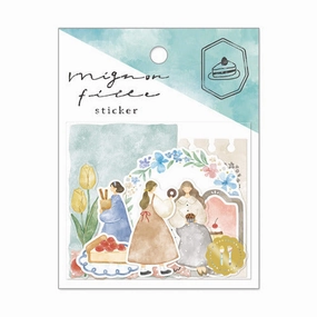 Mignon Feuille Sticker Flakes - Sweets round