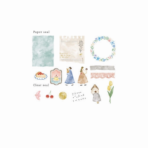 trendy Mignon Feuille Sticker Flakes - Sweets