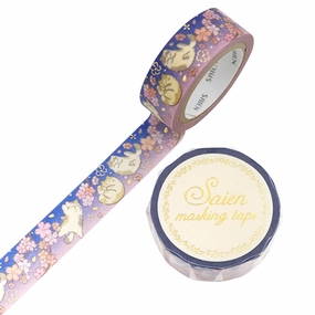 Saien Foil Washi Tape - Spring Evening giant