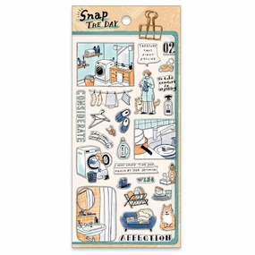 Snap The Day Sticker Sheet - Housework seasonal