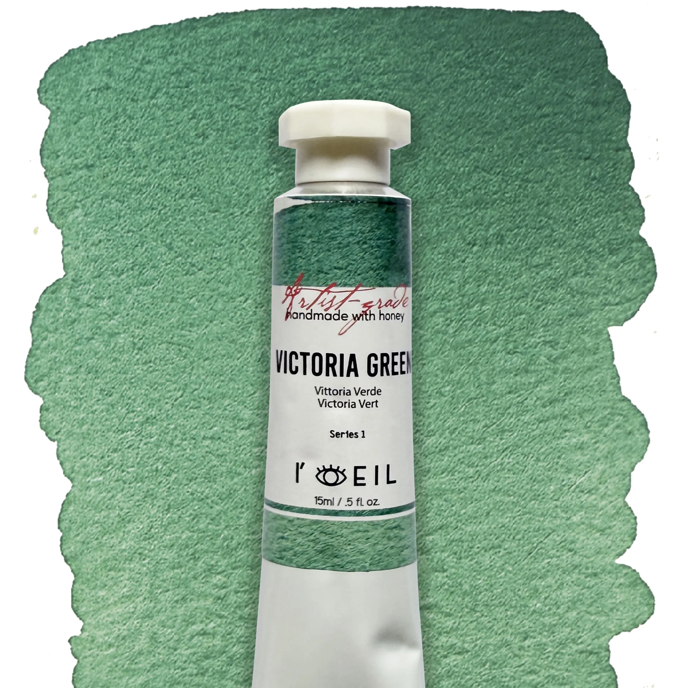 exclusive shockproof Victoria Green - Artist Grade Handmade Honey Based Watercolor Tube 15Ml