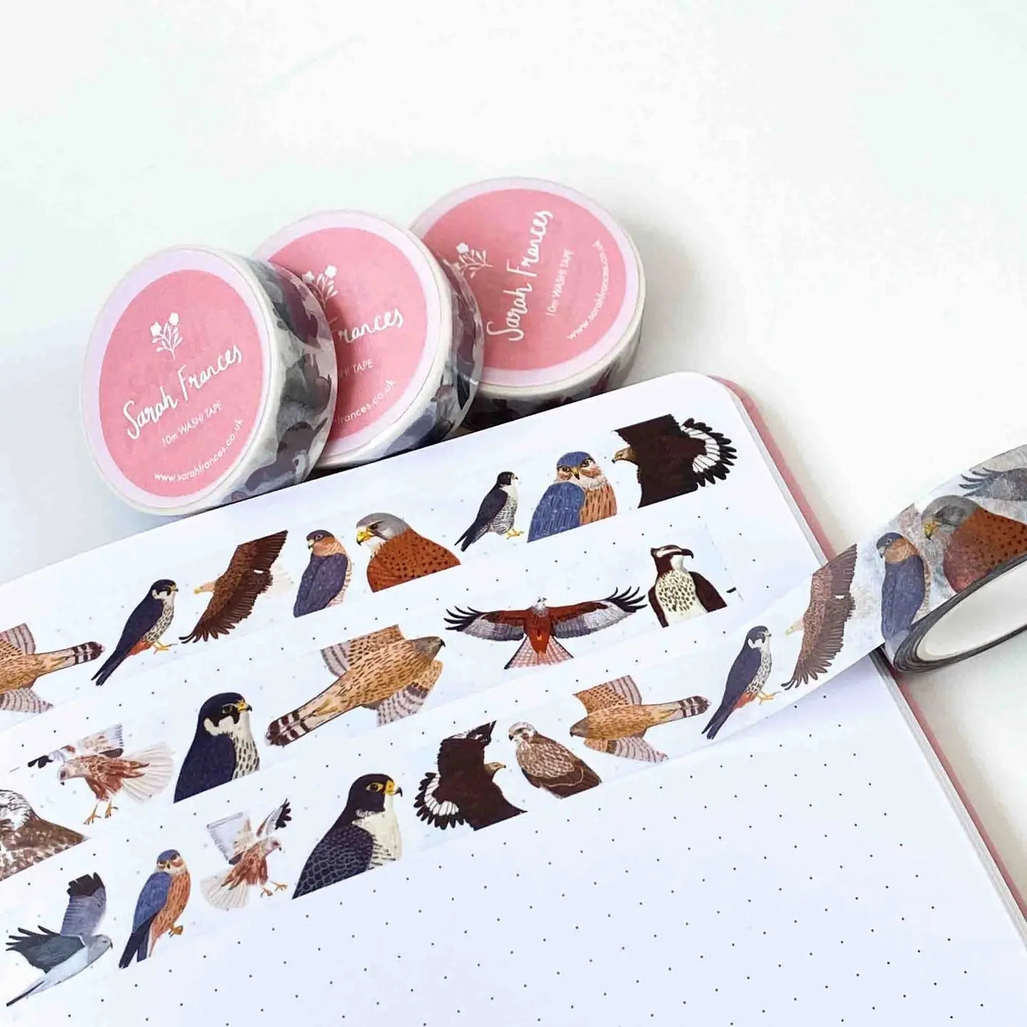 luxury British Birds Of Prey Washi Tape