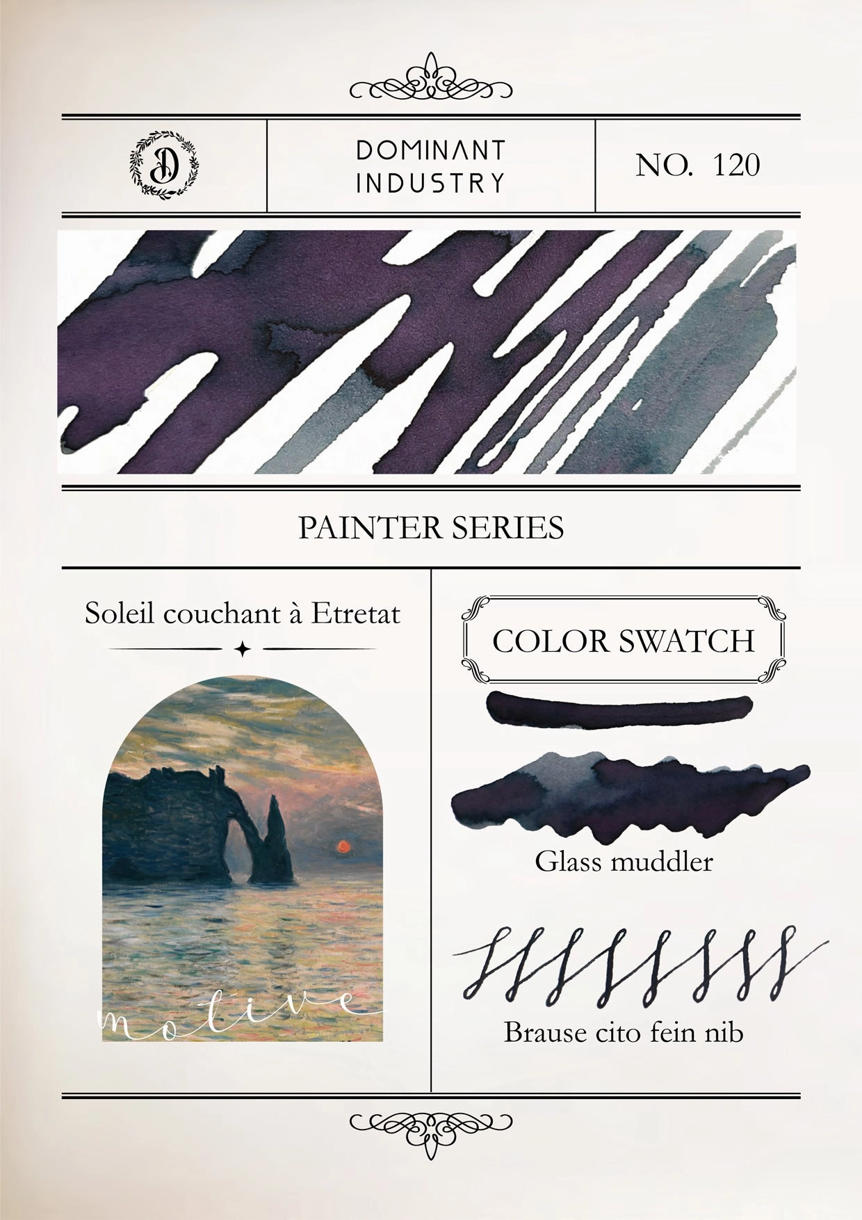 Dominant Industry Standard Ink 25Ml - Painter Series - Soleil Couchant A Etretat economical earthy