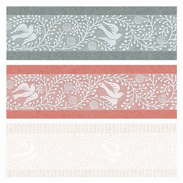 Oboro Bird White Washi Tape latest