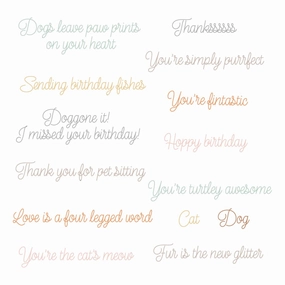 Pet-Tastic - 4X6 Clear Stamp Set exclusive short