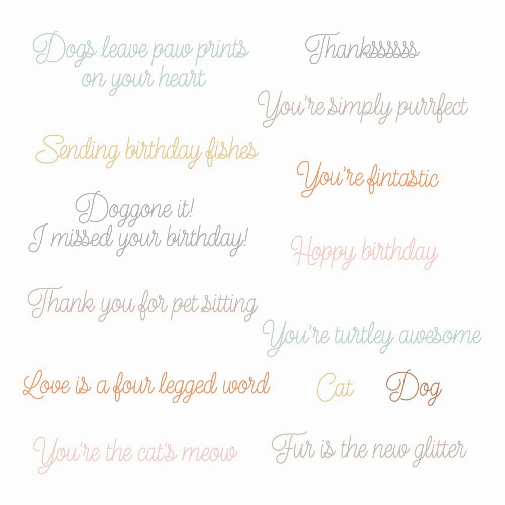 Pet-Tastic - 4X6 Clear Stamp Set exclusive short