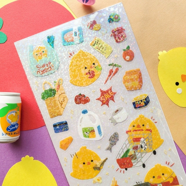 Supermarket Chicks Sticker Sheet vivid springloaded