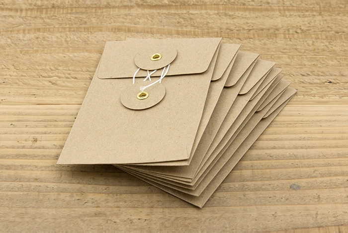 Traveler'S Company Small String Tie Kraft Envelope sturdy elegant