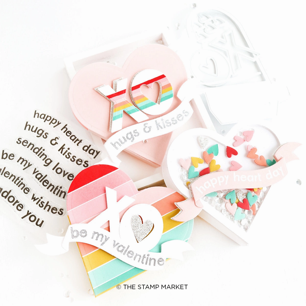 Valentine Wishes Stamp wooden single