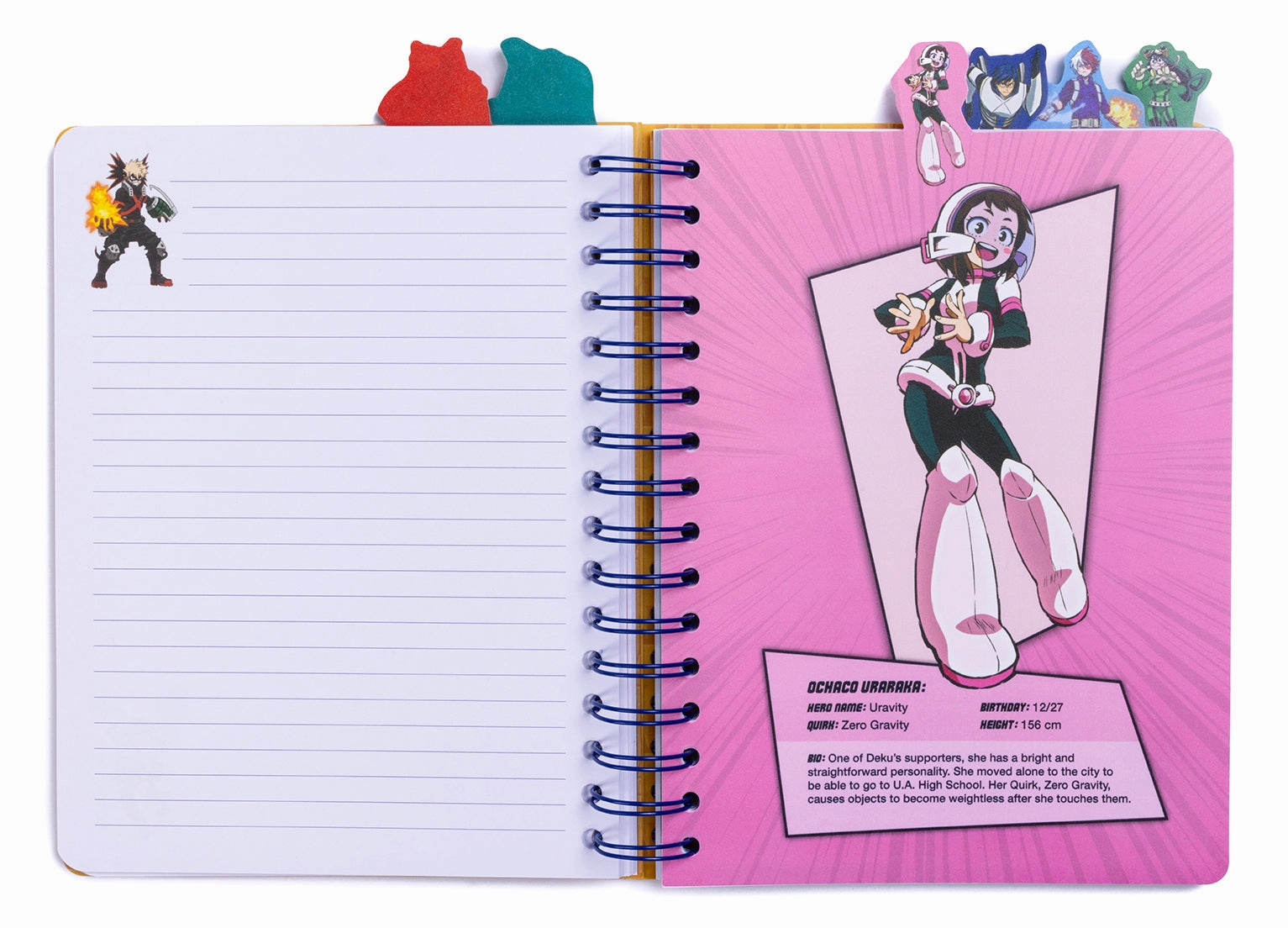 bronze locking My Hero Academia: Class 1-A Spiral Notebook
