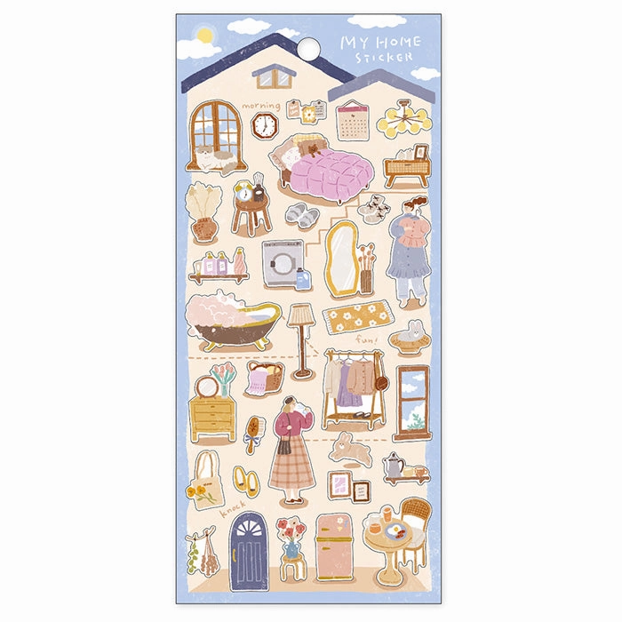 glossy basic My Home Changing Time Sticker