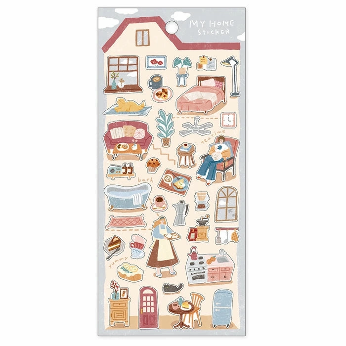 My Home Snack Time Sticker earthy waterproof