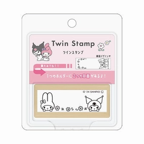 My Melody & Kuromi Twin Stamp Pre-Inked durable