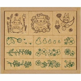 durable My Neighbor Totoro Flower Stamp Set