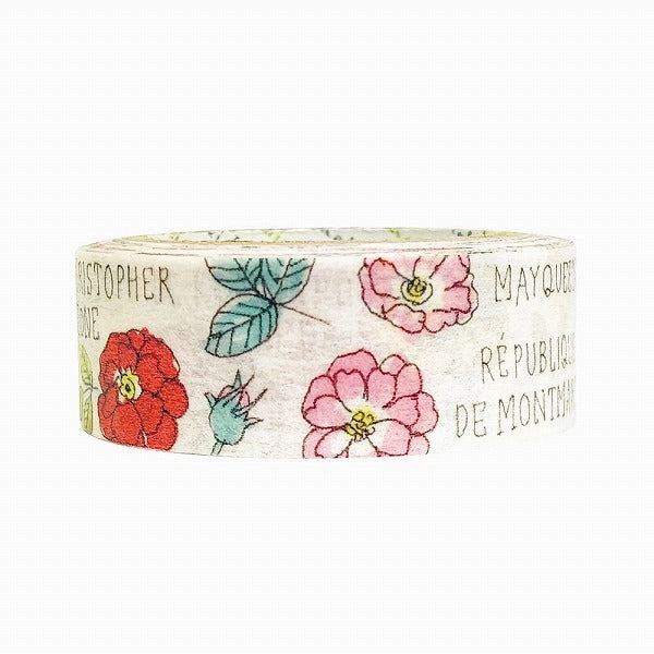 minimalist magnetic My Rose Garden Washi Tape