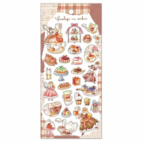 muted Mysterious World Stickers - A Hastily Prepared Tea Party