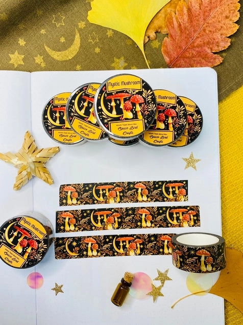 Mystic Mushroom Washi Tape ceramic