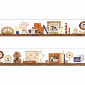 magnetic alloy Nakauchi Waka Masking Tape - Dogs And Interior Design
