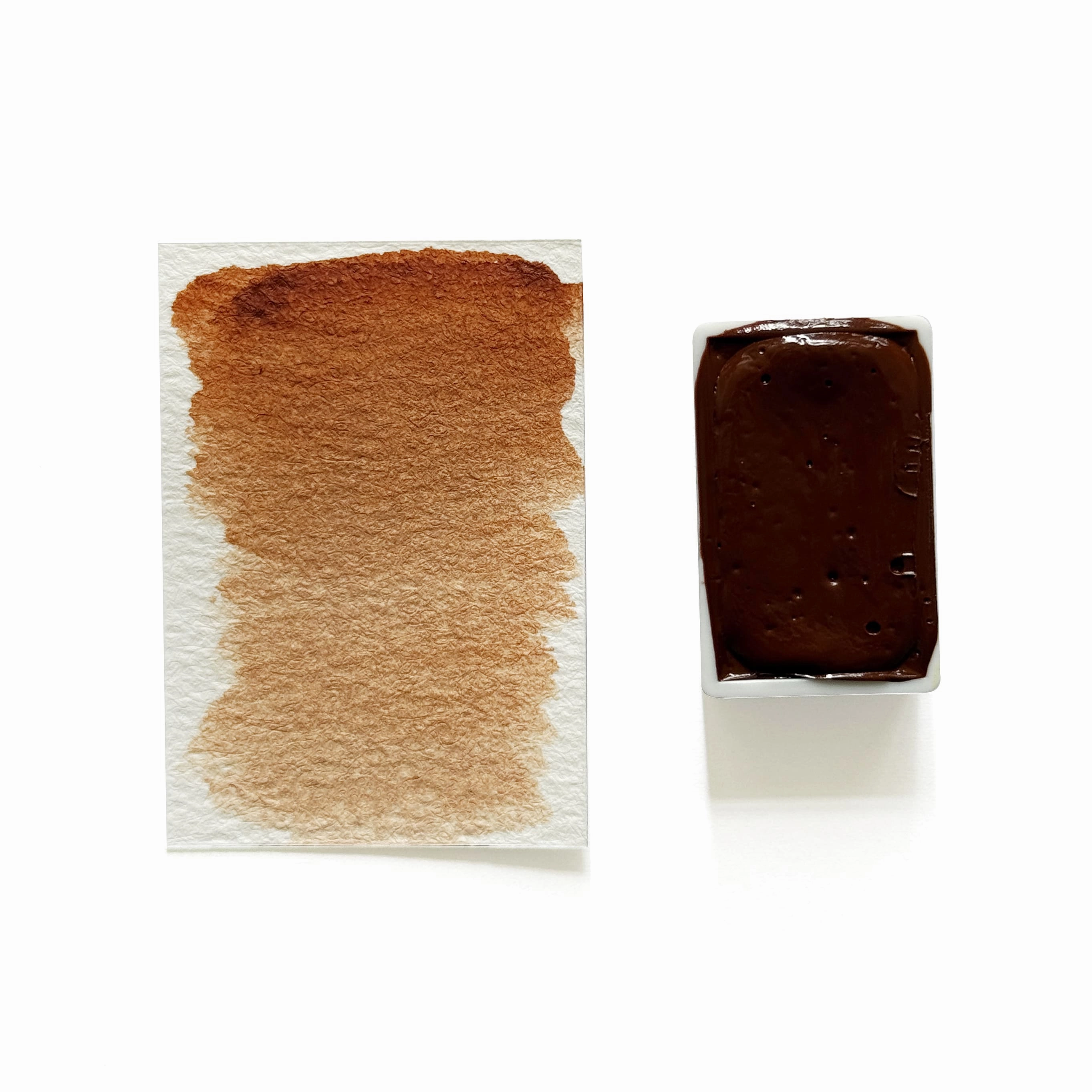 Nalati Ochre - Artist Grade Handmade Honey Based Watercolor Paint Full Pan 3.2Ml plastic