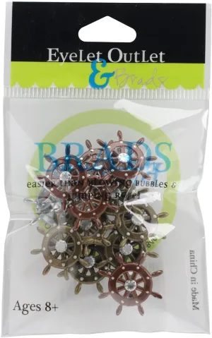 versatile quickdry Ship Wheels  Brads 12  Pieces