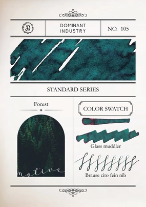 waterproof deluxe Dominant Industry Standard Ink 25Ml - Forest