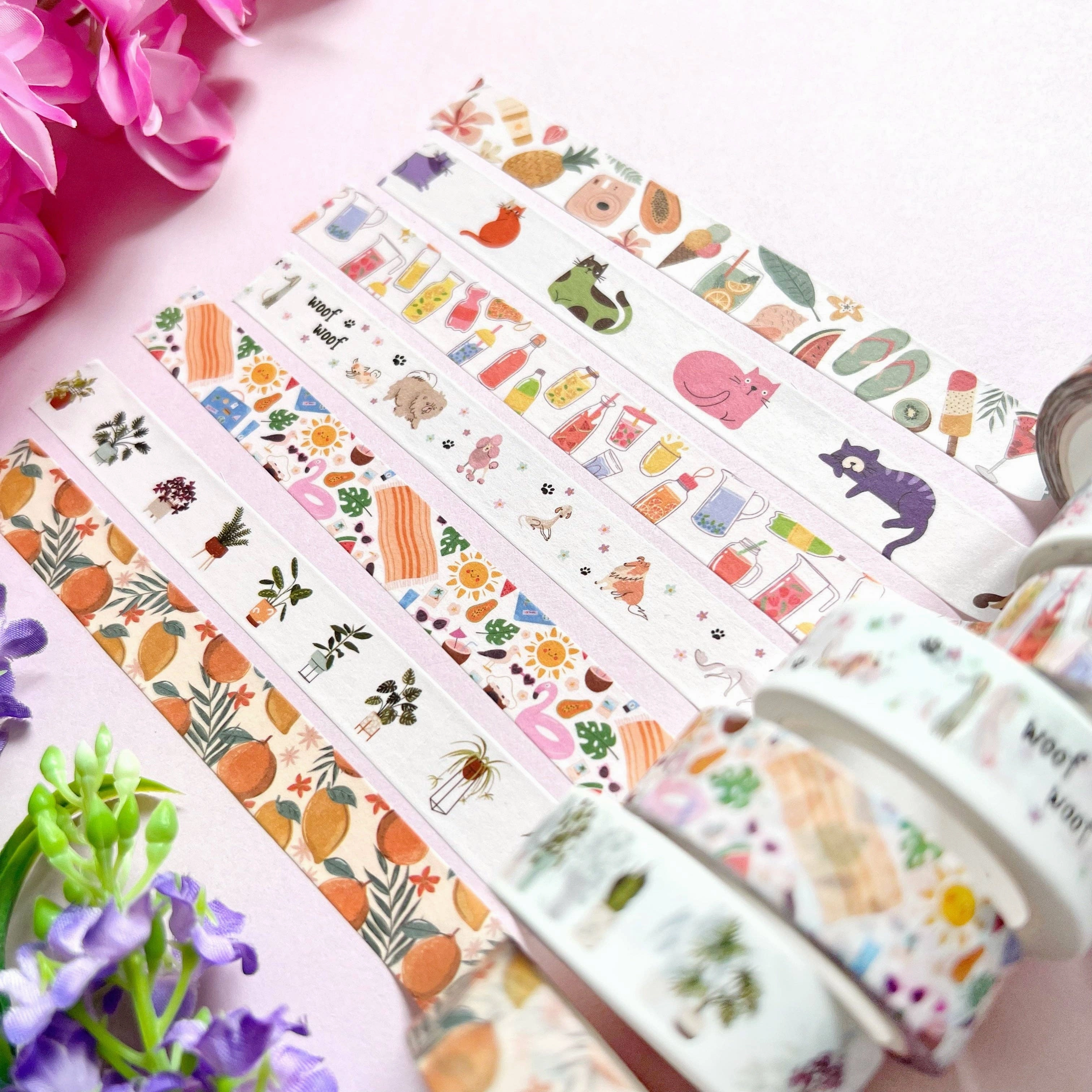 Refreshing Drinks Washi Tape foldable