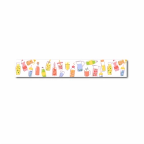 neutral bright Refreshing Drinks Washi Tape
