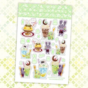 small Sakuradragon Melon Soda Sticker Sheet