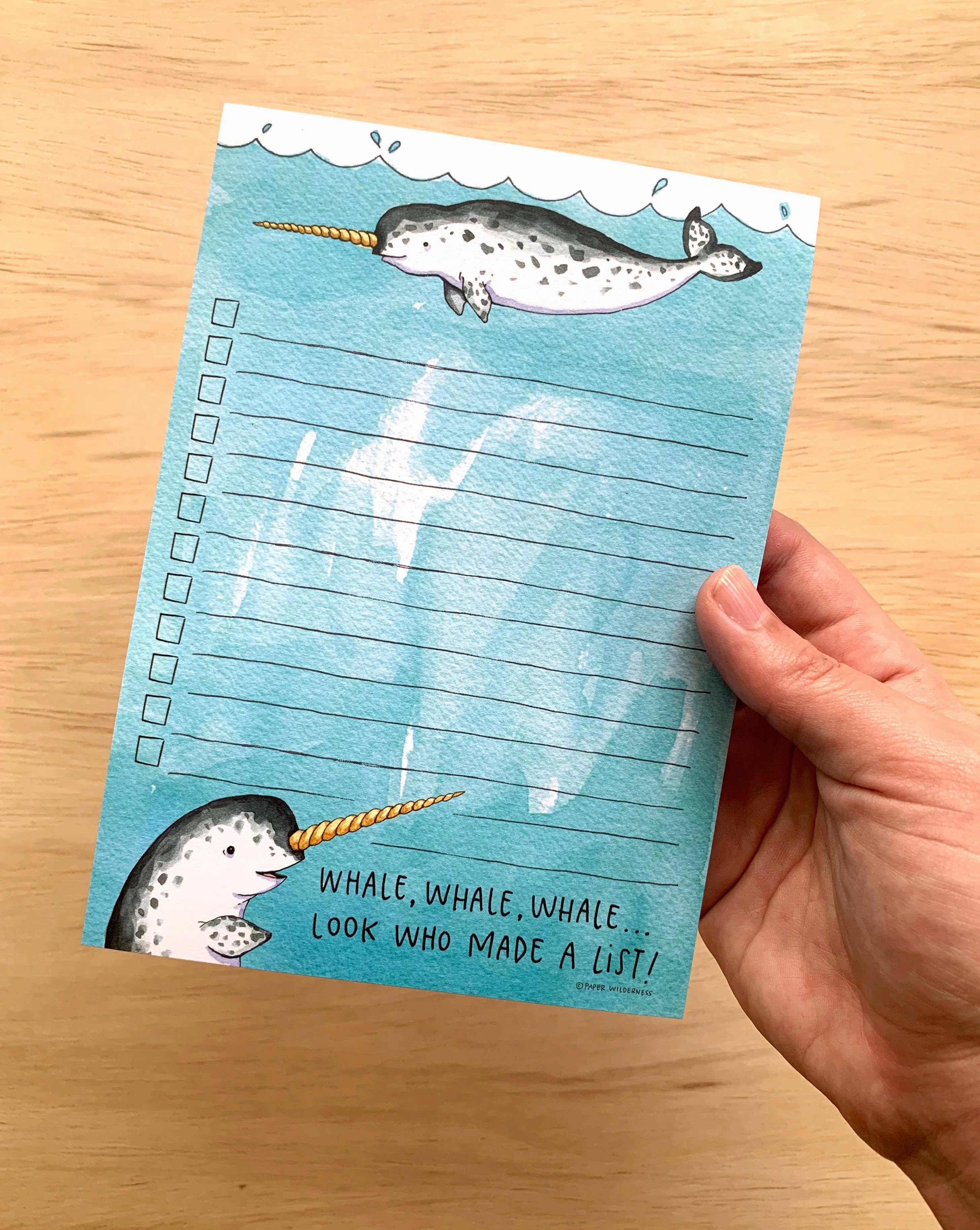 superior Narwhal List Notepad