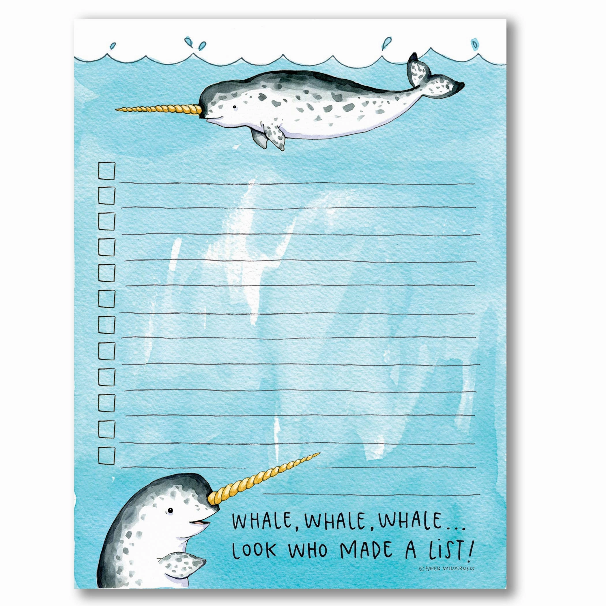 Narwhal List Notepad flat earthy