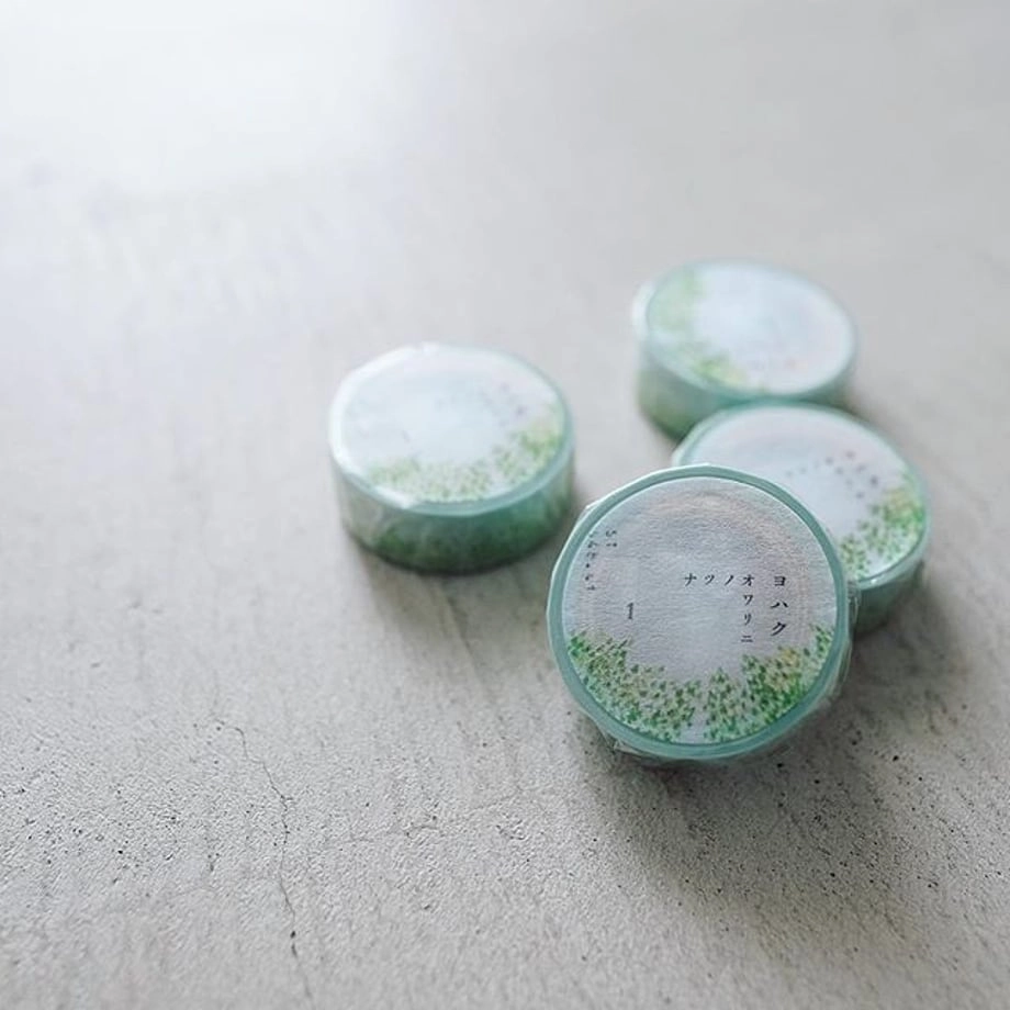 square bright Natsuno Owarini Washi Tape