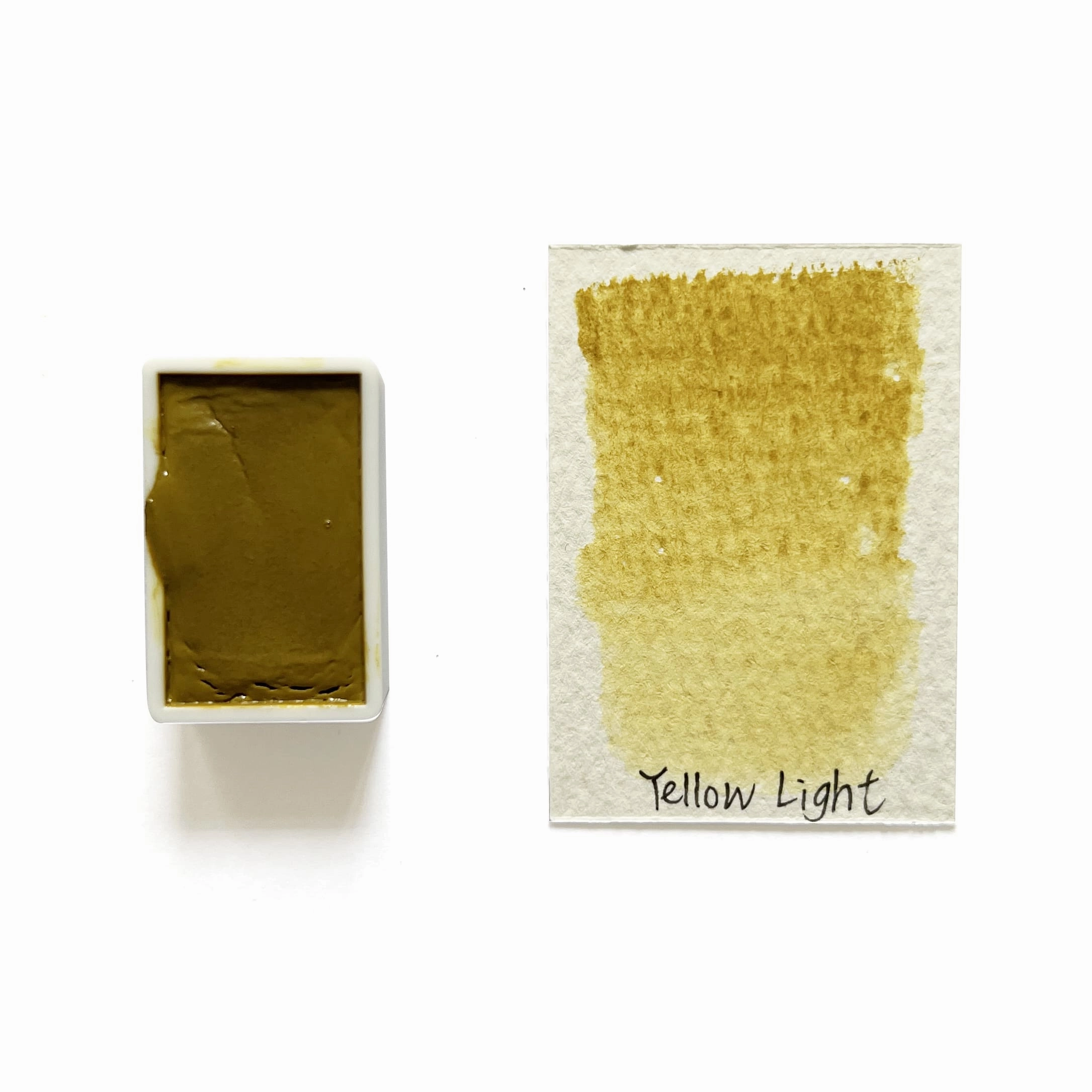 Natural Yellow Light Py43 - Artist Grade Handmade Honey Based Watercolor Paint Full Pan 3.2Ml loose