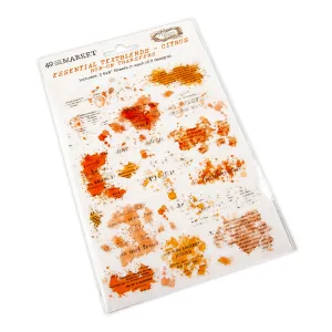 pastel lasting 49 And Market Rub On Transfers - Essential Text Blends - Citrus
