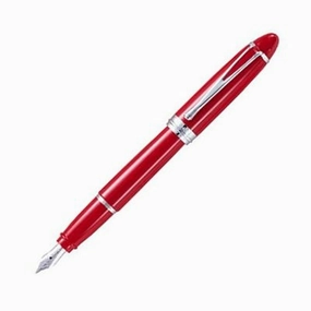eco strong Aurora Ipsilon Deluxe Red/Chrome Fountain Pen