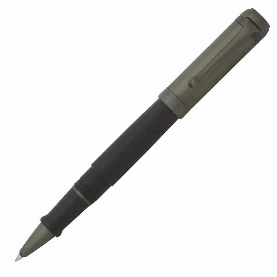 sealed Aurora Talentum Full Black Ruthenium Cap Rollerball Pen