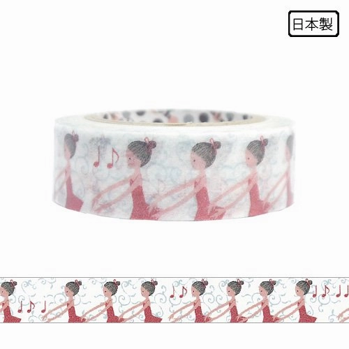 wooden sleek Ballet Dancer Ballerina Washi Tape Shinzi Katoh Design