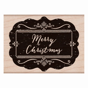 Chalkboard Merry Christmas Stamp original sleek