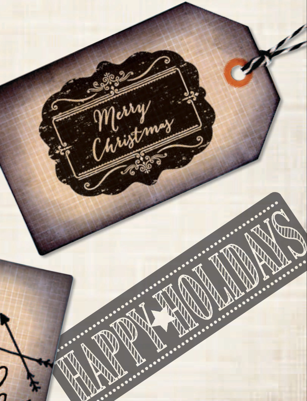 Chalkboard Merry Christmas Stamp resin