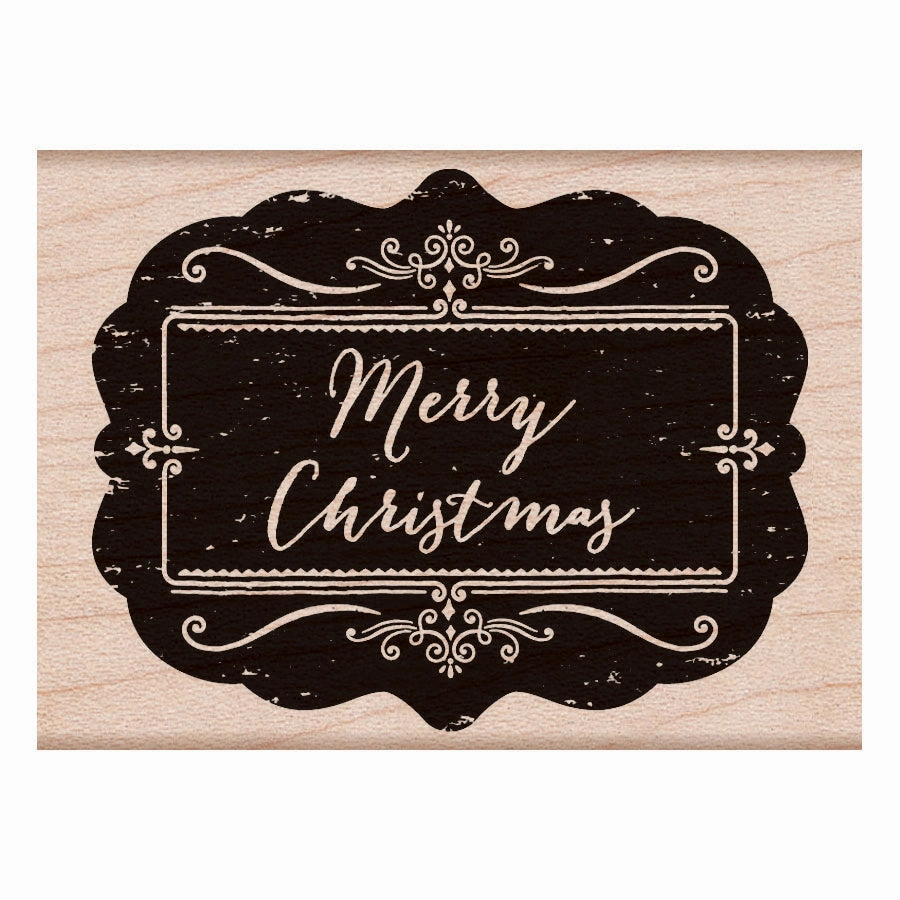 Chalkboard Merry Christmas Stamp original sleek