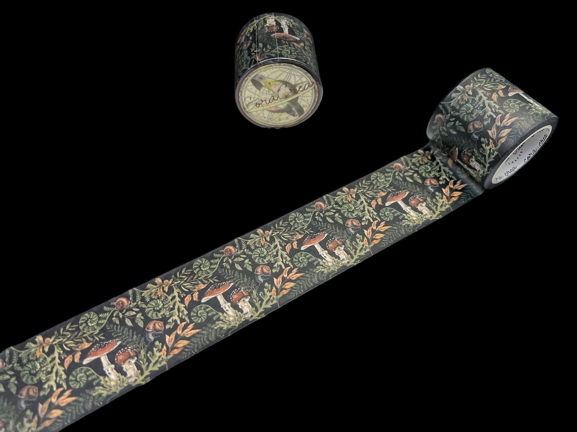 Enchanted Fall Pattern Washi Tape glossy steel