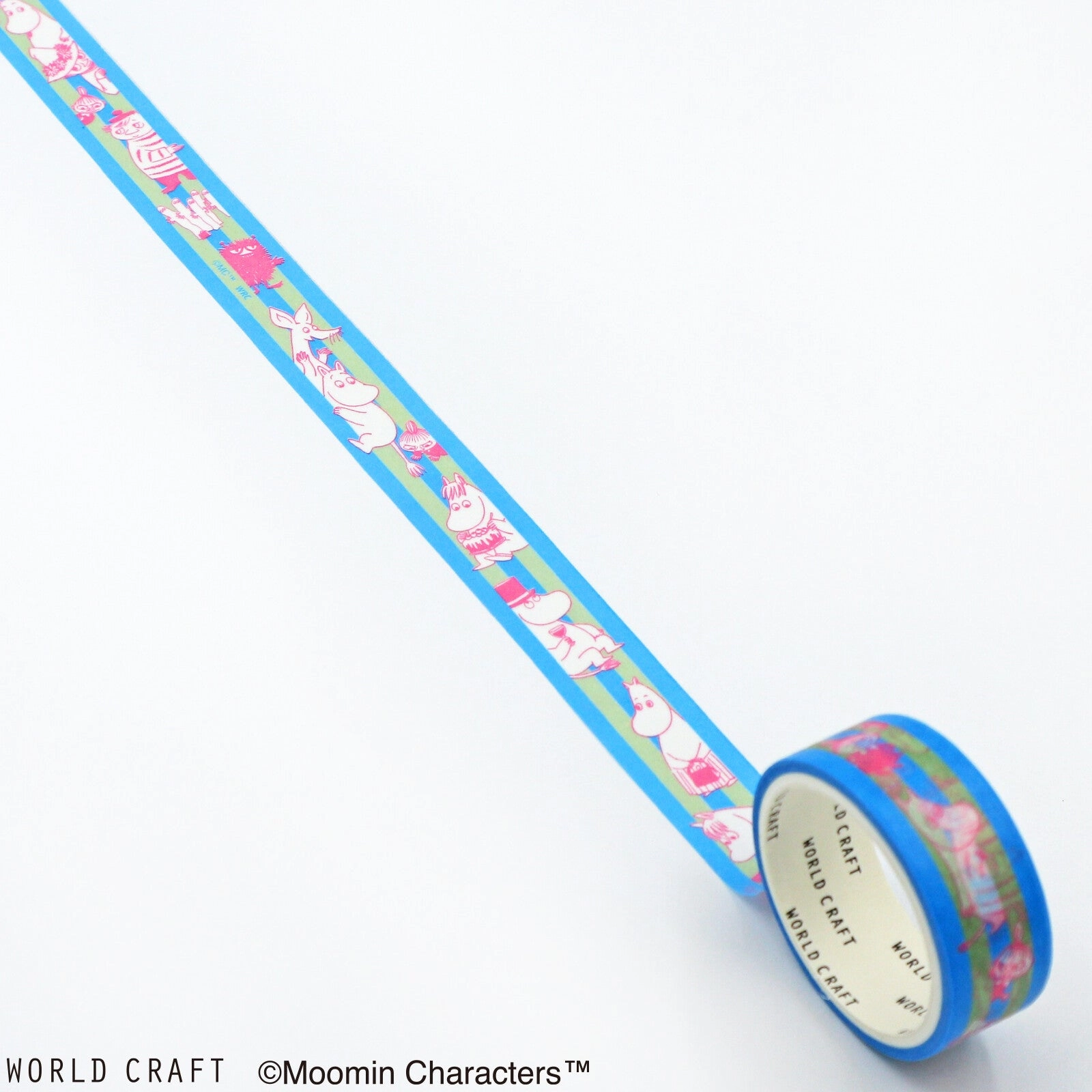 bronze soft Moomin Washi Tape Blue Border