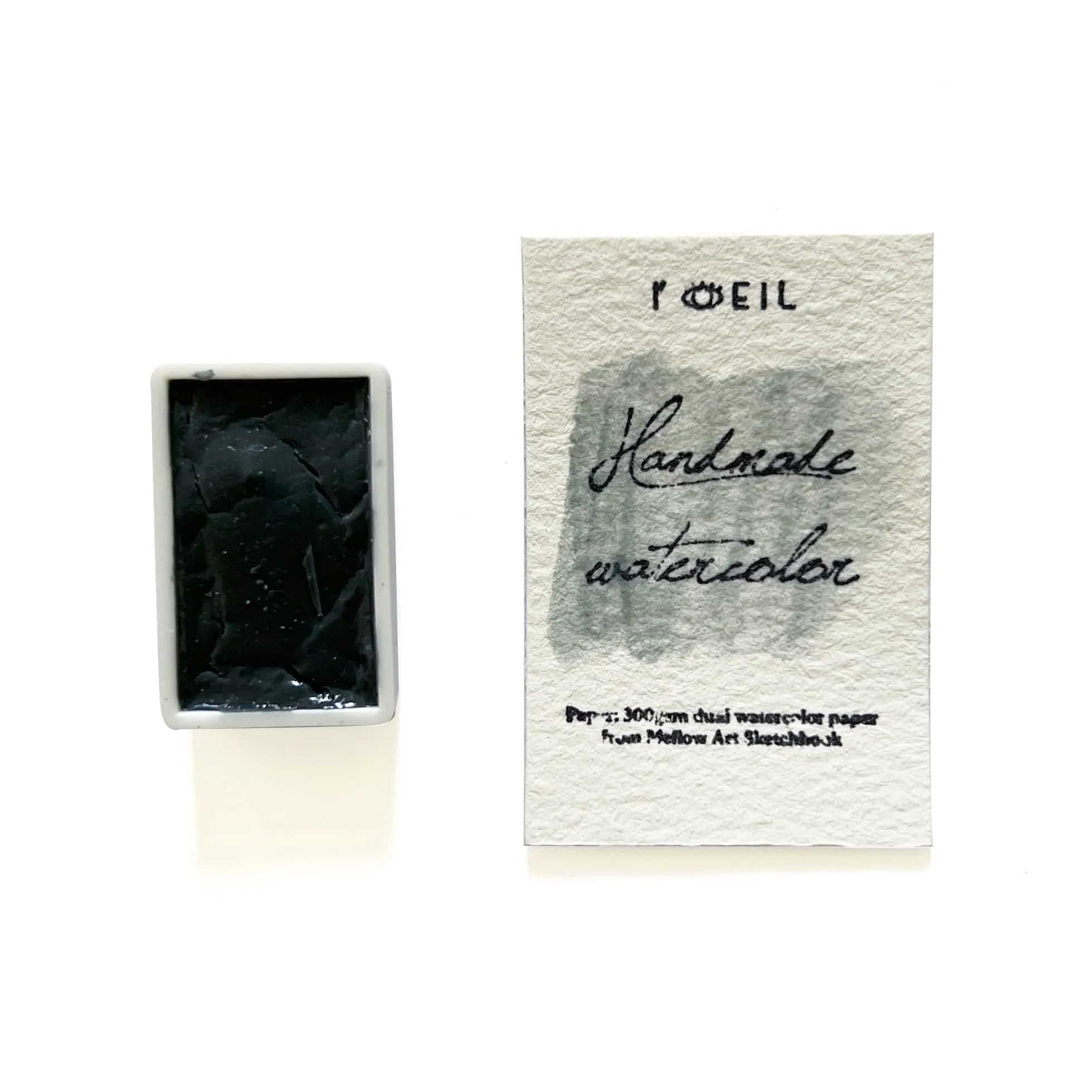 New Blue Vein Stone (Mineral) - Artist Grade Handmade Honey Based Watercolor Paint Full Pan 3.2Ml strong slim