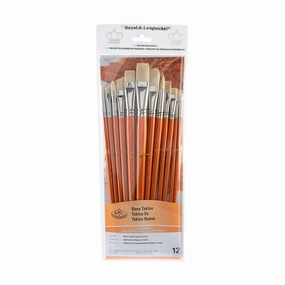 kit resilient 12-Pack Bone Taklon Brushes - Assorted
