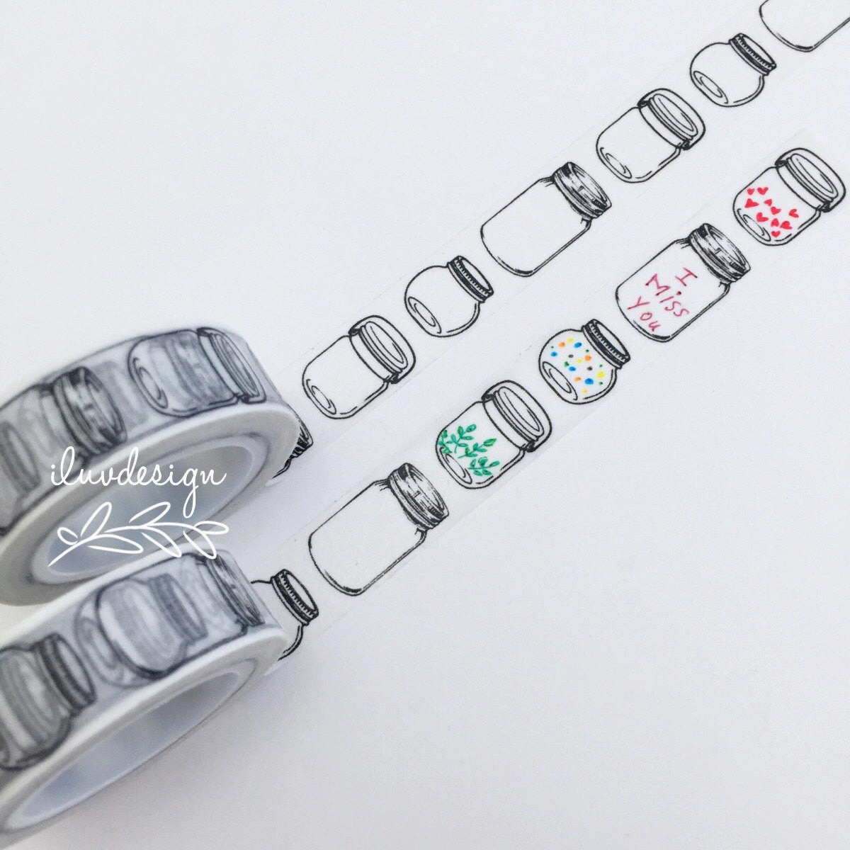 Mason Jar Washi Tape handy