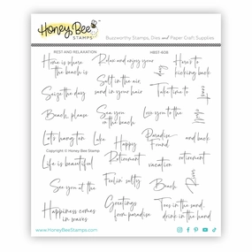 Rest And Relaxation - 6X6 Stamp Set elegant everyday